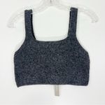 Everlane  The Cozy Stretch Wool Yak Blend Cropped Dark Gray Tank Size Medium NWT Photo 1