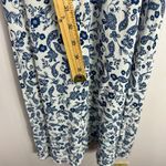 Favorite Daughter Floral Vineyard Midi Dress Medium Blue Cottage Boho Peasant Photo 10