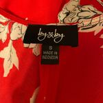 JC Penny Red Flower Crop Top Photo 2