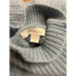 Garnet Hill  Turtleneck Sweater Size XS Relaxed  Blue Lambs wool Angora Photo 1