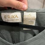 Erika Vintage Linen Lagenlook Shift Maxi Dress Embroidered Boho Garden Artsy XL Photo 2