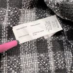 Tweed Plaid Button Down Shirt 2X Black Photo 7