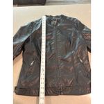 LA coalition jacket ‎ womens large Black Faux Leather Motorcycle Jacket Biker Photo 5