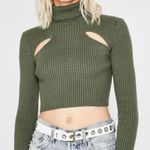 Dolls Kill Peep The Scene Cropped Sweater Photo 0