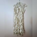 NWT Kim Shui Halter Cutout Gown in White, size S White Photo 5