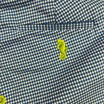 J.Crew  Stretch Gingham Trouser Pants Seahorses Blue White Lime Green Size 10 Photo 7