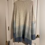 Charlie Paige NWOT  White and Blue Ombré Duster Open Front Cardigan Sz L XL Photo 1