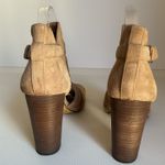 Vince Camuto Peep Toe Booties Western Heels Cutout 8.5M Buckle Sandals Photo 5