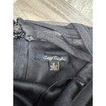 City Triangles Crepe Scoop Neck Sheath Dress with Crystal Fringe Size 0 Juniors Black Photo 7