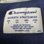 Champion  Tie Dye Crop Campus Sweatshirt Blue Long Sleeve Women's Size S Photo 4