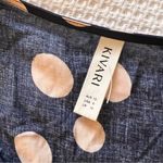 KIVARI Penelope Babydoll Mini Dress Navy Polkadot Mini Size 6 Blue Photo 5
