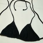 Designer Triangle Bikini Top Black Photo 5