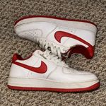 Nike Air Force 1 Red white and gold color way Photo 1