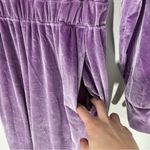 Fabletics  Velour Zip Up Wide Leg Onesie in Bright Lilac Size XS Photo 3