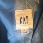 Gap  Women Light Blue Linen Blend Single Button Blazer Size 6 Photo 1