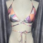 ISABELLA ROSE Women's Standard Victoria Street Wrap Triangle Bikini Top Strappy Size M Photo 0