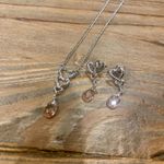 Adrian Buckley NIB  England Jewellery Hearts Necklace and Earrings Set, Pink Photo 8