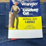 Wrangler NEW  Cowboy Cut Jeans Natural Rise Dark Blue 14MWZ Slim Fit Womens 5x36 Photo 6