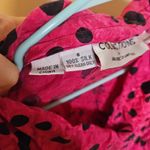 Collections By Michelle Stuart Size 6 100% Silk Polka Dot Pink Black Long Sleeve Photo 8