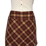 Exact Change Mini Skirt | Plaid Wool Blend Y2K Photo 0