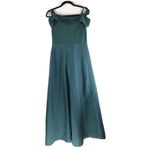 Adrianna Papell Jersey Taffeta Dress Formal Sleeveless Green Size 6 Photo 1