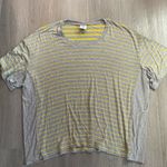 CAbi Cruise Yellow & Gray Striped Tee — Size Medium Photo 3