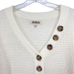 Listicle Waffle Knit Button Sweater Top Long Sleeve Granola Gorpcore Large Photo 5