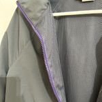 Under Armour  Gray Purple Mesh‎ Lined Windbreaker Track Jacket Womens Large Photo 3