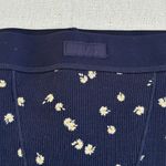 SKIMS Cotton Rib Boxer in Navy Daisy Print, Size X-Small Photo 4