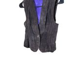 J.S. From Women's Brown Suede Leather Vest with Size M Size M Photo 2