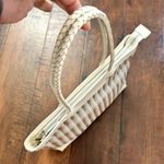 FALOR white/beige basketweave leather bag, made in Italy Photo 6