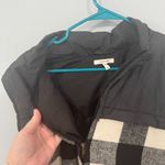 Maurice's Black White Buffalo Plaid w/Gray Puffy Vest Plus Size 3X Full Zip Photo 8