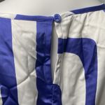 Worthington Blouse Women's Petite Small PS Round Neck Satin Cropped Geometric Photo 3