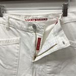 Lucky Brand  High Rise Wide Leg Crop Jeans White Size 31 Photo 3