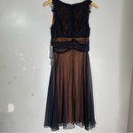 Vintage‎ 90s Y2K Orange Black Mesh Dress Whimsigoth Dark Fairy Goth 12 Babydoll Photo 3
