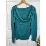 Full Tilt  Hoodie Womens Size M Teal Green Pullover Casual Deep V-Neck Comfy Cozy Photo 1