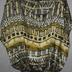 Unique spectrum Unique 1X Black Gold Silky Satiny Top Plus Photo 0