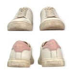 Kate Spade | Size 5.5 | Angelise White + Pink Leather Spade Logo Sneakers Shoes Photo 6