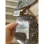 Shail K Vintage 90s NWT Taupe Silk Sequin Sweetheart Mini Dress Photo 5