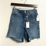 Good American NWT Womens Shorts Denim Jean Distressed Frayed Hem Size 2 Photo 0