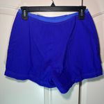 Mossimo Vintage Athletic Nylon Shorts Zipper Front Detail Womens Small Blue Photo 1
