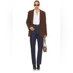 Free People NWT We The Free Paper Cut Vegan Blazer In Brown Bear Fall Sz Medium Photo 6