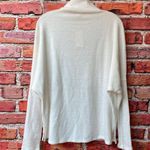 MELLODAY White / Cream Fuzzy Turtleneck Sweater Photo 11