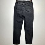 American Eagle  Mom Jeans High Rise Stretch Cotton Denim Black Washed 4R Photo 2