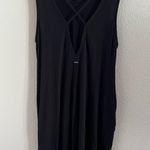 RVCA Black X Back Tank Dress Coastal Surfer Beach Dress Flowy Small Photo 3