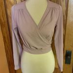 Active USA pink long sleeve wrap shirt Photo 4