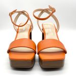 Marc Fisher Women's Orange Block Heel Ankle Strap Dress Sandals Brand New Photo 8