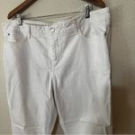 NYDJ  Not Your Daughters Jeans white cuffed ankle jeans 20W plus Photo 1