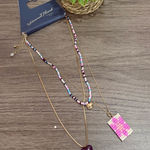 Universal Threads Universal Thread Colorful Beaded Necklace Photo 0