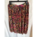 Jaclyn Smith Collection Pleated Skirt Floral Print Multicolor M/M Size M Photo 1